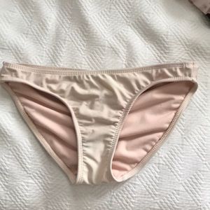 faded light pink swimsuit bottoms (scrunchie)